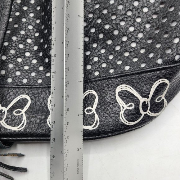 DISNEY Parks Authentic Minnie Mouse Black Handbag/Purse - Picture 10 of 12